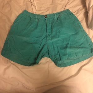 Chubbies 5.5 inseam men’s shorts. mint corduroy.